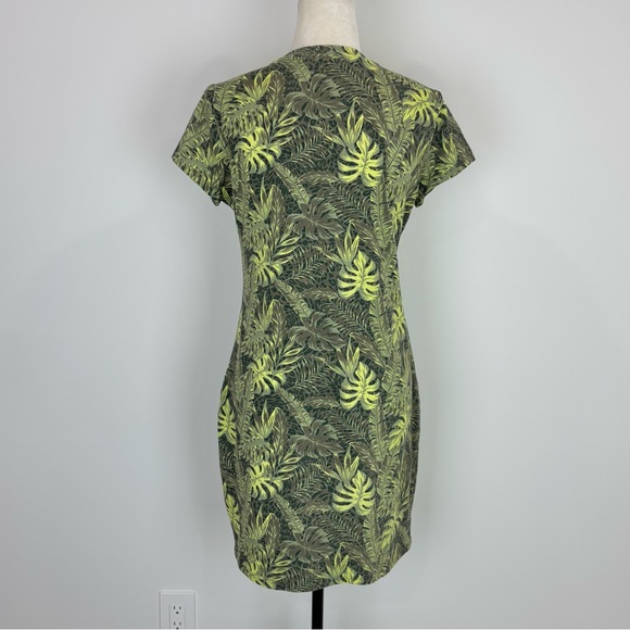 NoBo green leaf print t-shirt dress - Picture 4 of 6